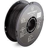 HATCHBOX 3D PLA-1KG1.75-BLK PLA 3D Printer Filament, Dimensional Accuracy +/- 0.05 mm, 1 kg Spool, 1.75 mm, Black