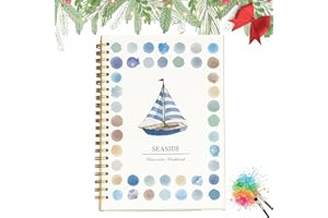 Watercolor Workbooks with 12 Illustractions - Animal Illustration Practice Book for Beginner Friendly Watercolor Techniques,S