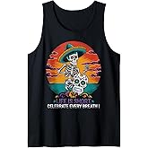 Day of The Dead Mexican Dia De Los Muertos Sugar Skull Tank Top