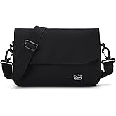 VASCHY Lightweight Messenger Bag for Men, Medium Classic Crossbody Flap Casual Satchel Crossbody Courier Bag for Men