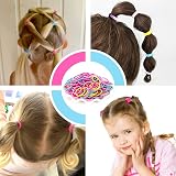 Hanyousheng 200Pcs Multicolor Elastic Hair Bands 15Pcs Mini Hair Clips view 7