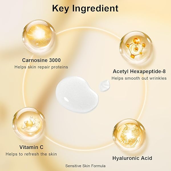 KISSIO PEPTIDE SERUM – ANTI-WRINKLE FACIAL SERUM WITH PEPTIDES AND CARNOSINE,VITAMIN C,HYALURONIC ACID TO HYDRATING AND REDUCE FINE LINES,SKIN CARE FOR FACE,VEGAN,1 FL OZ