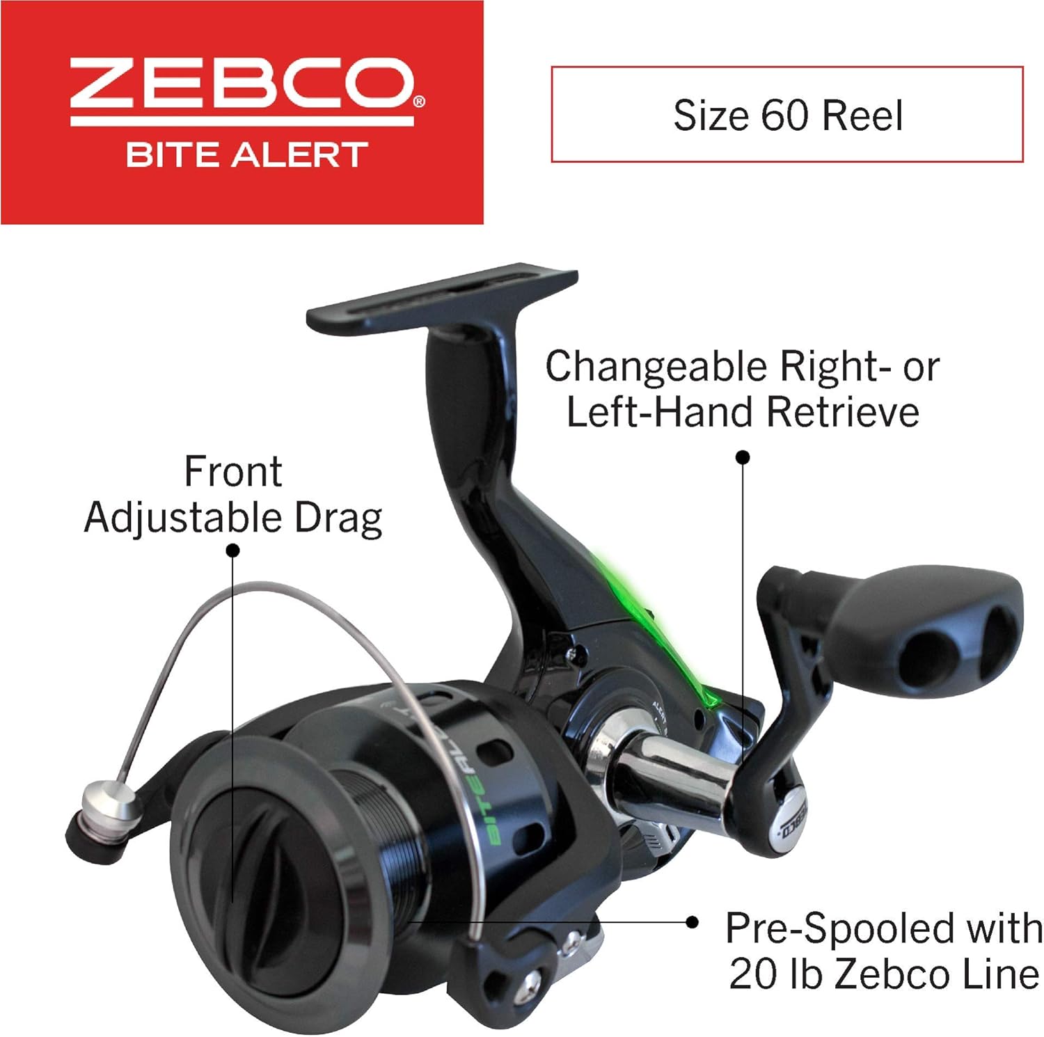 zebco bite alert spinning combo
