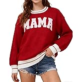 EGELEXY Women Christmas Sweater Funny Christmas Tree Sweater Sweatshirt Long Sleeves Knitted Pullover