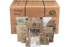 BETTERBUNDLE MRE, U.S. MRE Meals, Emergency Supplies, Emergency Food Supply, Survival Food, Freeze Dried Food w/ Flameless Heater, Ready Meals (Variety Pack of 12) – (A or B Case Selected at Random 2026 Inspection New Stock)