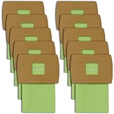 PKBB12DW Type BB Compact Canister Vacuum Bags Replacement for Oreck | Compatible with Oreck XL Buster B Canister Handheld Vacuum Cleaner BB180 BB280 BB850 BB870 BB900 BB1000 MV160 CC1600, 10 Pack