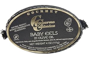 CONSERVAS DE CAMBADOS Angulas - Tiny Baby Eels in Olive Oil