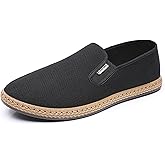 Men Casual Loafers Ultra Comfort Shoes Breathable Canvas Slip Ons with Wide Toe Box Easy to Wear Leisure Shoes