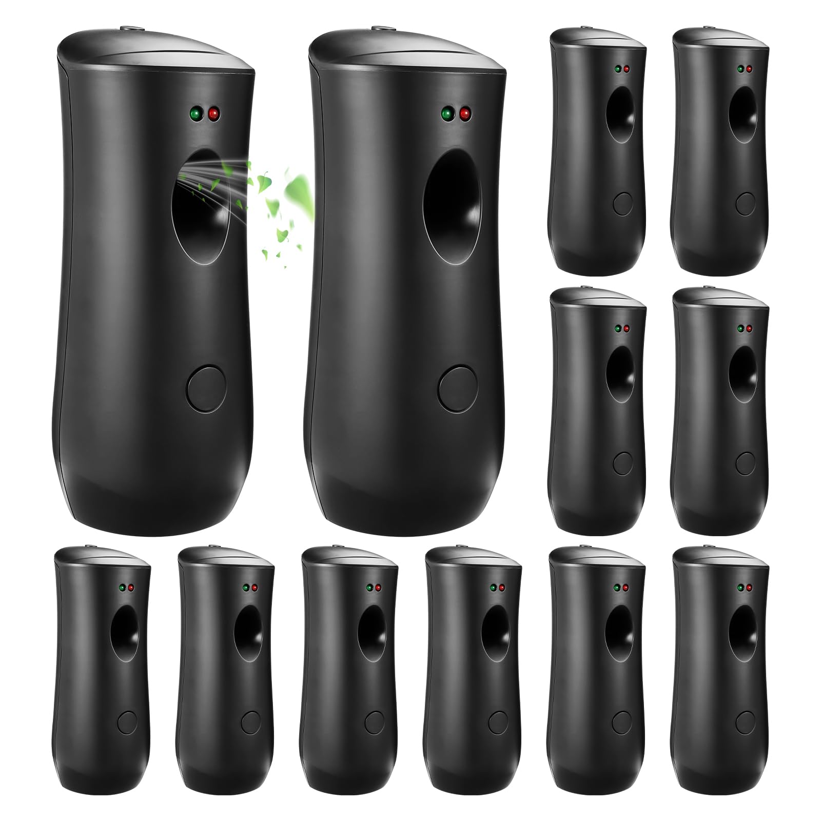 Photo 1 of 12 Pack Automatic Air Freshener Spray Dispenser,Wall Mounted or Free Standing Auto Freshener Dispenser Aerosol Sprayer for Hotel Office Living Room Bathroom Commercial Place,Black
