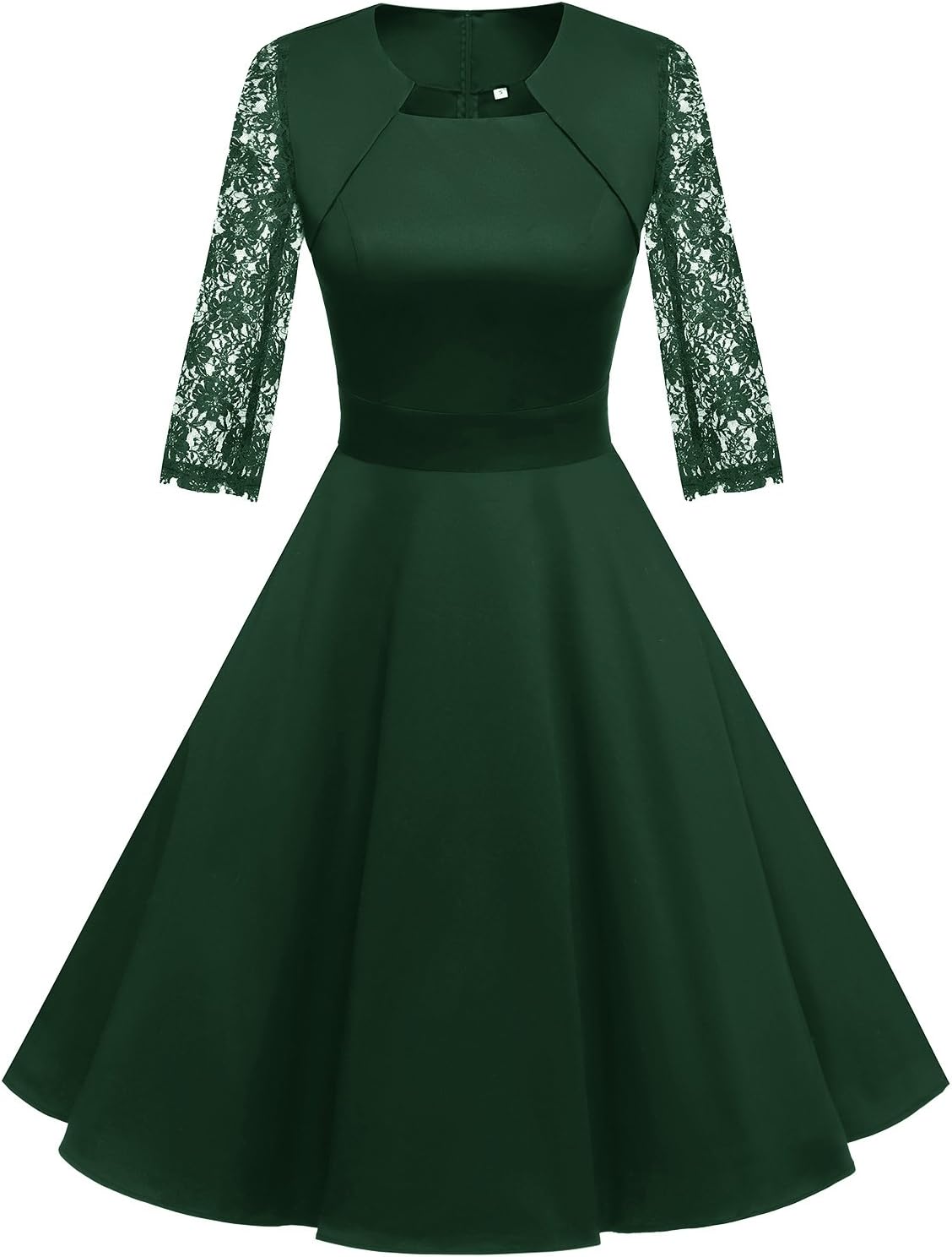 Homrain Women's 1950s Retro Vintage A-Line Cap Sleeve Cocktail Swing Party Dress