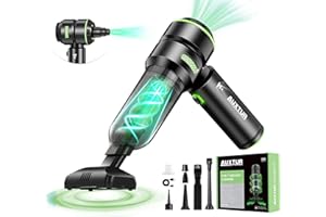 AUXTUR Handheld Cordless Car Vacuum-3 in 1 Car Vacuum Cleaner High Power Brushless Motor 15000PA, 120W Super Suction Power Vacuums,Portable Vacuum Cleaner for Cars,Desktop,Home (Black)