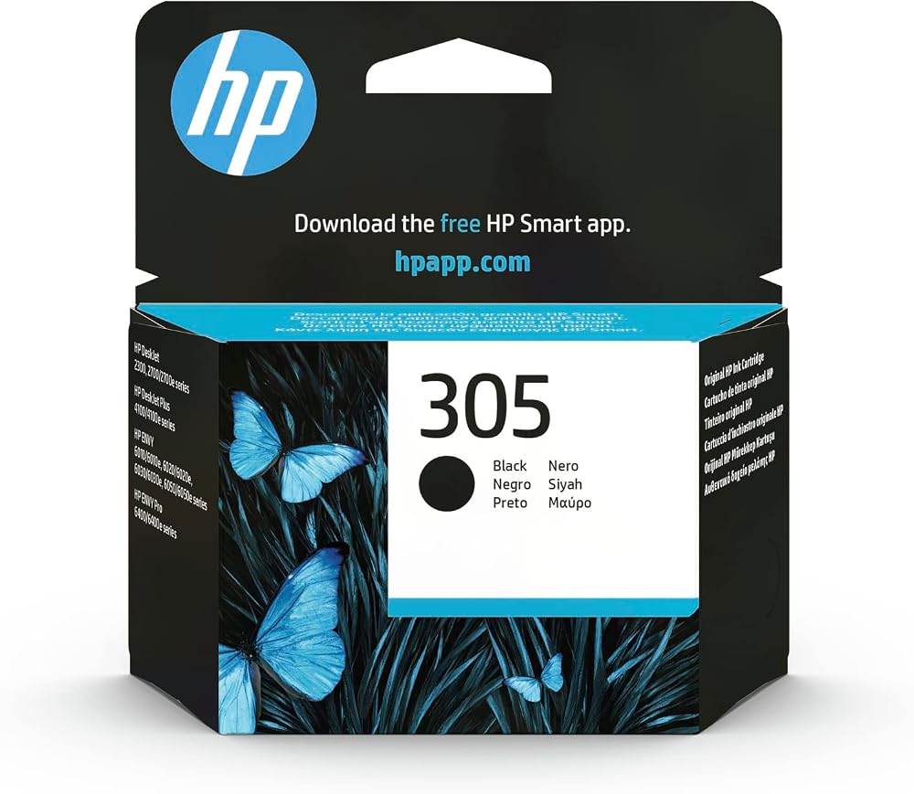 HP 3YM61AE 305 Black Original Ink Cartridge - 1 Pack
