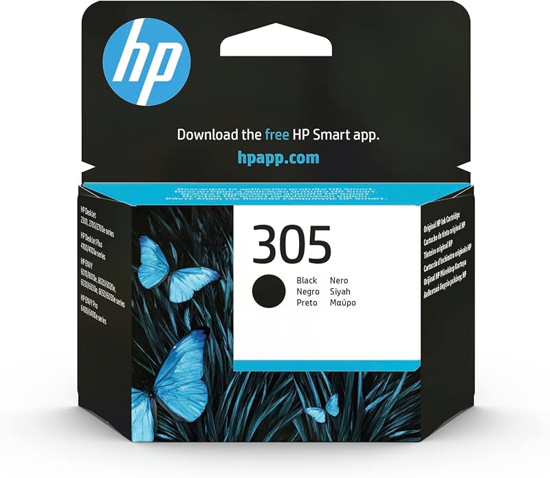 HP 3YM61AE 305 Black Original Ink Cartridge - 1 Pack