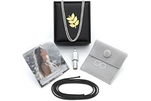 MIKUHOT Anxiety Necklace 528 Hz Breathing Meditation Whistle Mindfulness Device for Stress Relief Calm Meditation Adjusting Breathing Anxiety Relief Necklace, Stress Relief Gift for Men Women-Silver