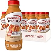 Premier Protein Shake, Caramel, 30g Protein, No Added Sugar, 24 Vitamins & Minerals to Support Immune Health, 11.5 fl oz, 12 Pack (Packaging May Vary)
