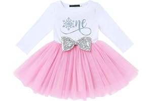 IMEKIS Baby Girl 1st 2nd 3rd Birthday Outfit Mouse Dress Polka Dots Tutu Skirt Cake Smash Long Sleeve Clothes for Photo Shoot