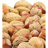 Anna and Sarah Premium Mixed Nuts in Shell (No Brazil Nut), 6 Lbs | Jumbo Walnuts, Extra Large Pecans, Almonds, Large Oregon Hazelnuts