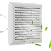 C350GN Bathroom Plastic Grille Cover with Springs for Broan-NuTone 695 and 696N Ventilation Fans, S97017068 Replacement for Broan-NuTone Wall-Mount Exhaust or Bathroom Vent Fan Grille, 1 Pack