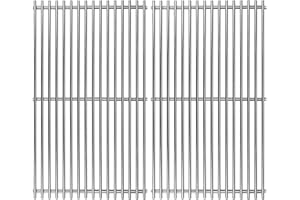 SHENGYONGH SS563S2 (2-Pack) 19-1/4 Stainless Steell Grates Replacement for Jenn Air 720-0163 for Kirkland 720-0433 for Nexgrill 720-0163, 720-0430, 720-0433 for Permasteel PG-50400-S, PG-50401-S, PG-50404-SOL