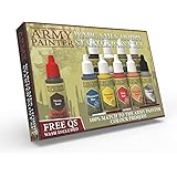 Miniatures Paint Set, 10 Model Paints with FREE Highlighting Brush, 18ml/Bottle, Miniature Painting Kit, Non Toxic Acrylic Pa