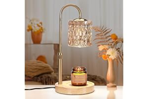 Candle Warmer Lamp, Candle Warmer with Timer and Dimmer, Adjustable Height Electric Candles Lamp with 2 Bulbs for Scented Jar