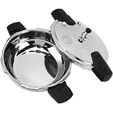 Fdit Pressure Cooker 22 cm 304 Stainless Steel Stovetop | Induction compatible, electric and gas stove use, rapid heat conduction, soup rice porridge steaming cookware