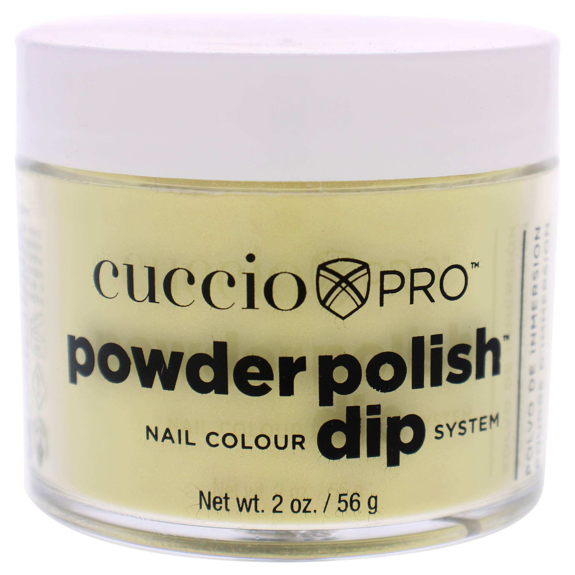 Cuccio Powder Polish Dip 56 g, Sunshine Yellow with Mica — image 1