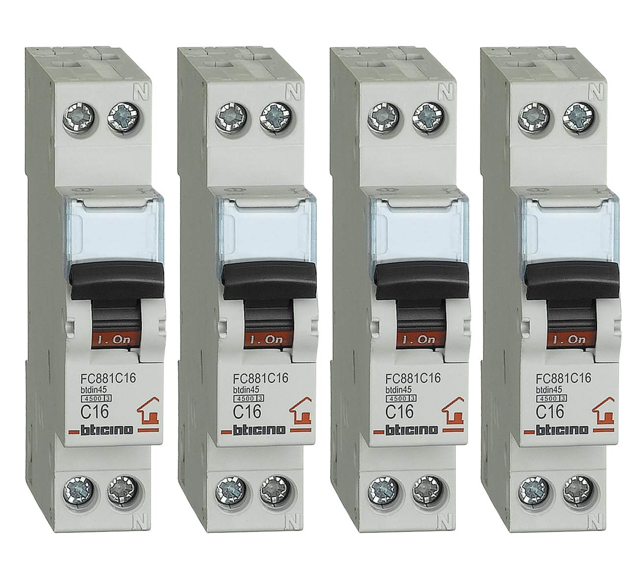 Bticino Kit 4 Piece Magnetic Switch 16A