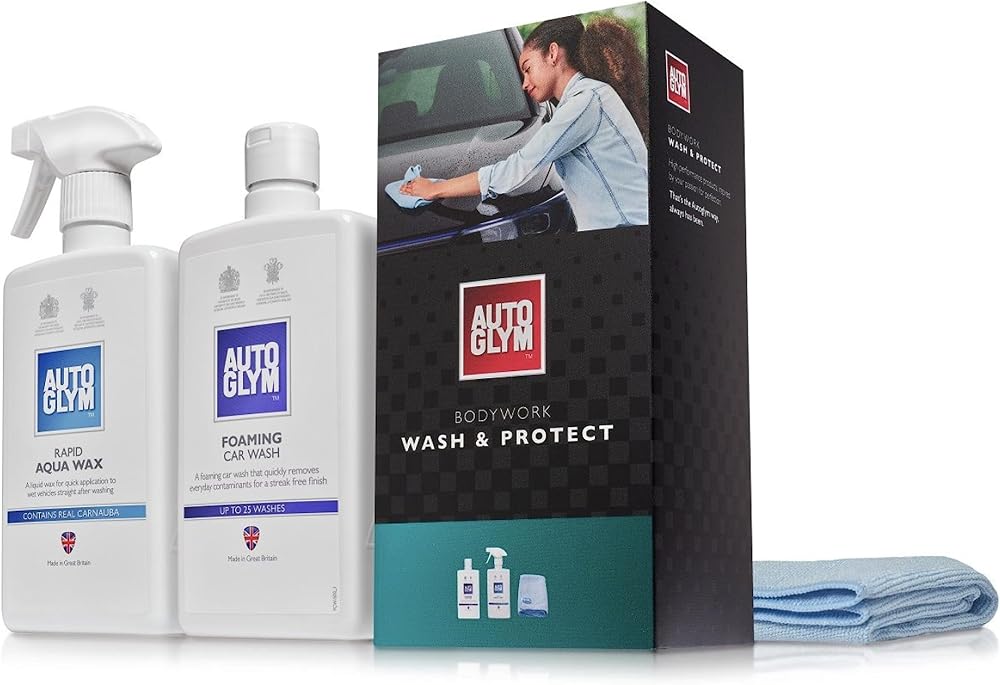 Autoglym Bodywork Wash and Protect 4-Piece Car Cleaning Kit 500 ml