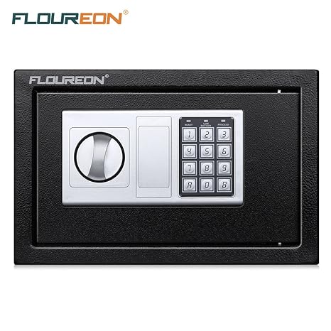 FLOUREON Safe Tresor Wandtresor Wandsafe Möbeltresor Geldsafe Geldtresor Dokumententresor mit elektronischem Zahlenschloss (3