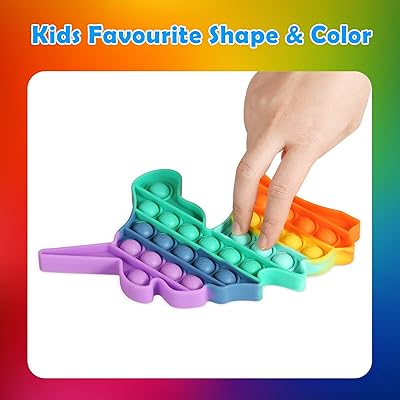 Buy Hiunicorn Dinosaur Pop Fidget Toy Rainbow Unicorn Pack Pop Bubbles Autism Toy Game Animal Sensory Pop Toy Gift For Kids Toddler 2 Pack Rainbow Unicorn Green Dinosaur Online In Indonesia B08z78pyq5
