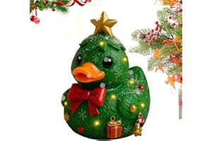 Seasonal Rubber Ducks,Gingerbread Duck Decorations | Holiday Tree Candy Cane Texture Cute Animal Desktop Decor for Workplace 