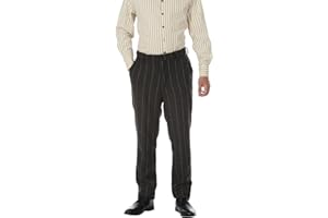 TEUKUIRE Men's Dress Pants Tweed Plaid Classic Fit Siut Separates Slim Stylish Wool Casual Business Suit Pants