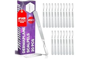 MyMed Disposable 14R Dermaplaning Razors - Pack of 20 Dermaplane Razor for Women Face, Dermaplane Scalpels Dermaplaning Tool for Face