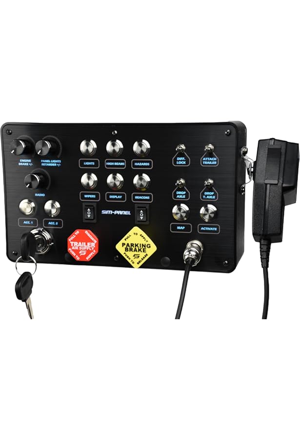 Amazon.com: SIM-PANEL Classic ATS/ETS2 Button Box for American