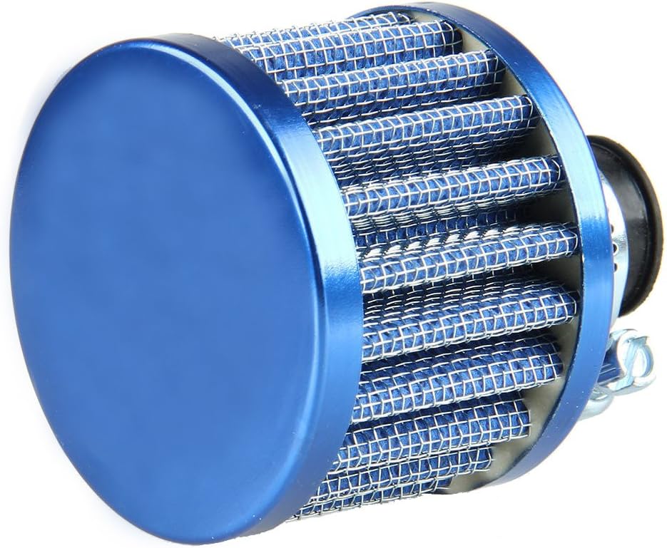 Mintice 2 X 12mm Mini Blue Universal Car Motor Cone Cold Clean Air Intake Filter Turbo Vent Vehicle - Image 3