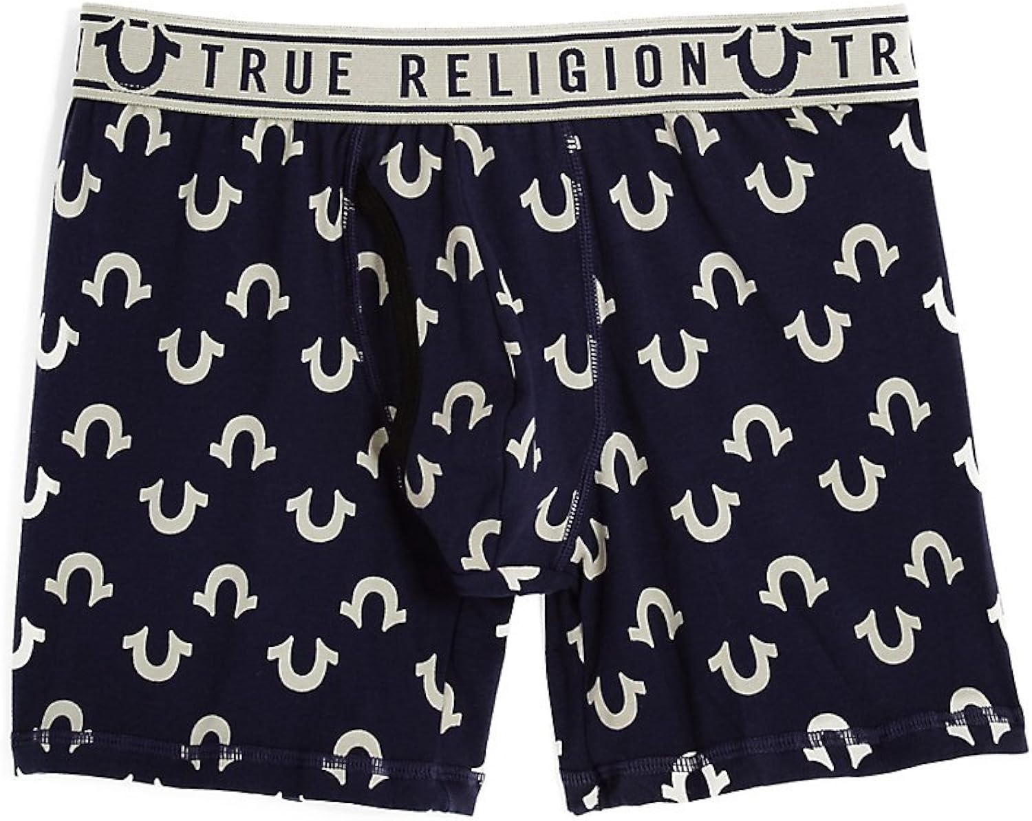 True Religion Men's Allover U MidLength Boxer Brief