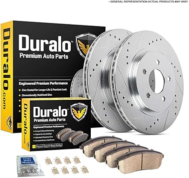 Amazon Com Front Brake Pads And Rotors Kit For Honda Pilot 2009 2010 2011 2012 2013 2014 2015 Duralo 153 4771 New Automotive