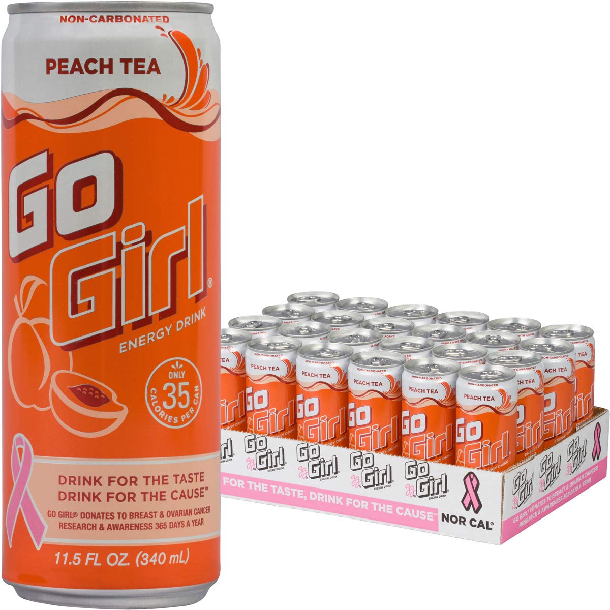 Go Girl SugarFree Energy Drink Lightly Carbonated with