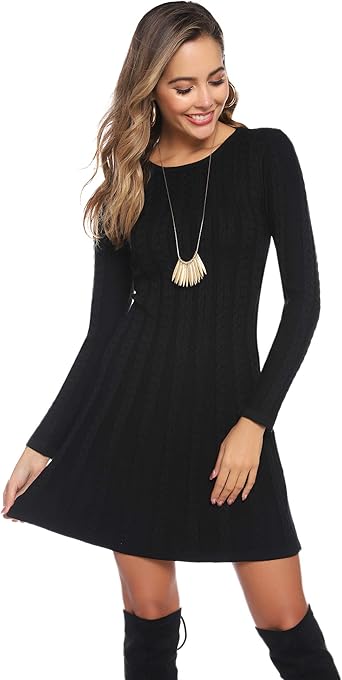 mock sweater dress