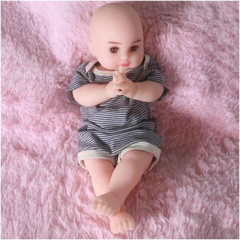 LUCKFY Simulation Baby Care Silicone Doll Model Lifelike Vivid Boy Girl Doll with Flexible Hands and Feet for Housekeeping Month Nursery Training