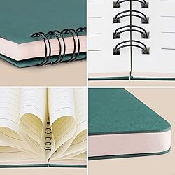 EUSOAR Hardcover Spiral Lined Subject Notebook, A5