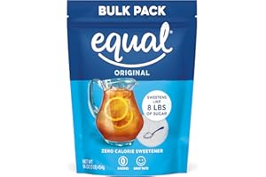 EQUAL 0 Calorie Sweetener, Powdered Aspartame and Acesulfame-K Sweetener, Zero Calorie Sugar Alternative, Erythritol Free, 1 Pound Bulk Bag (Pack of 1)