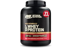 Optimum Nutrition Gold Standard 100% Whey Protein Powder, 2.270g - Extreme Milk Chocolate - 70 servings (packaging may vary)