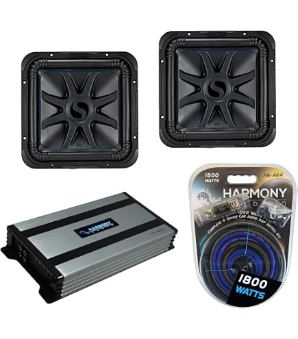 Amazon.com: Harmony Audio Kicker (2) 45L7R122 Car Audio L7R Square
