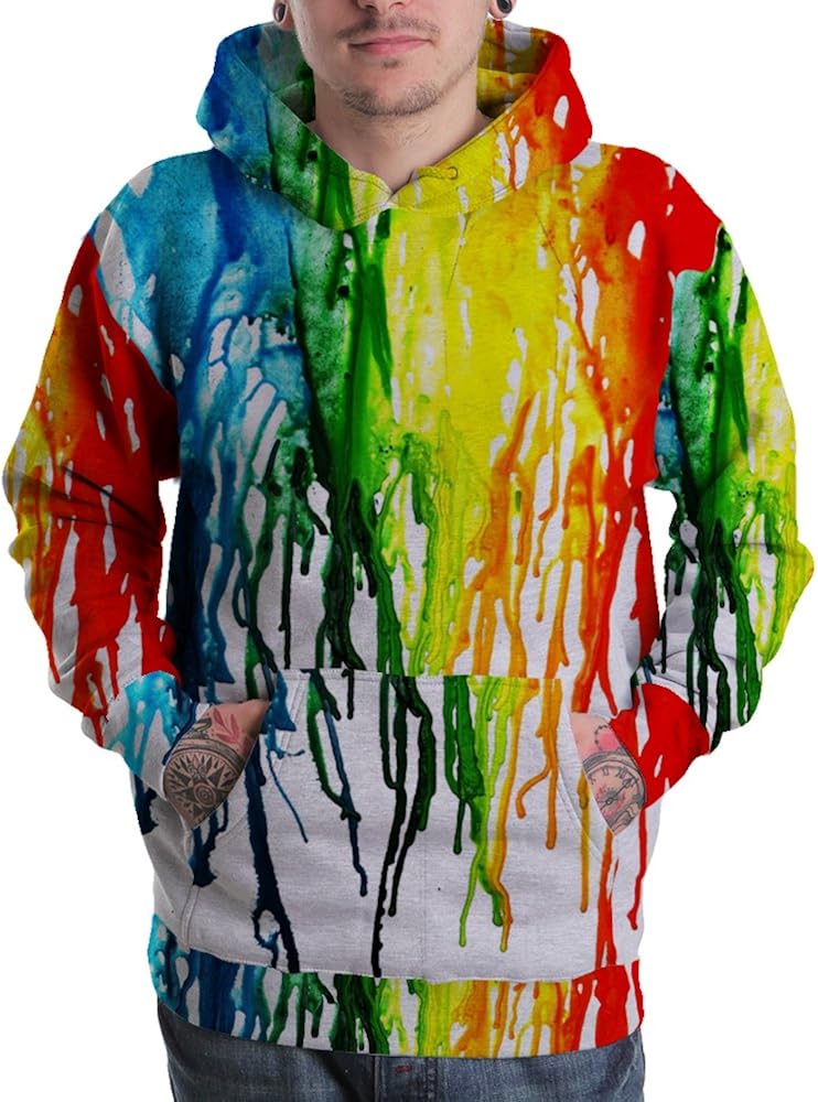 dripping rainbow hoodie