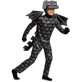 Disguise Boys Ender Dragon Costume, Official Deluxe Minecraft Costume for Kids With Headpiece and Armor