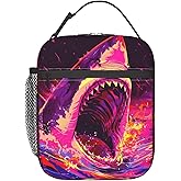 SIUKUS Insulated Lunch Box for Kids Boys Girls, Reusable Lunch Bag for School, Office, Work, Picnic, Travel, Shark Lunch Box