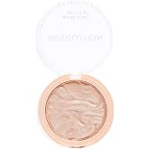 Revolution Reloaded Pressed Powder Highlighter, Just My Type | Intensely Pigmented for a High-Impact Glowy Finish, Vegan &amp; Cruelty-Free, 0.22 oz