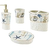 Cestino Portarifiuti Avanti Coastal Terrazzo In Resina – Multicolore Con Conchiglie E Stella Marina - 3